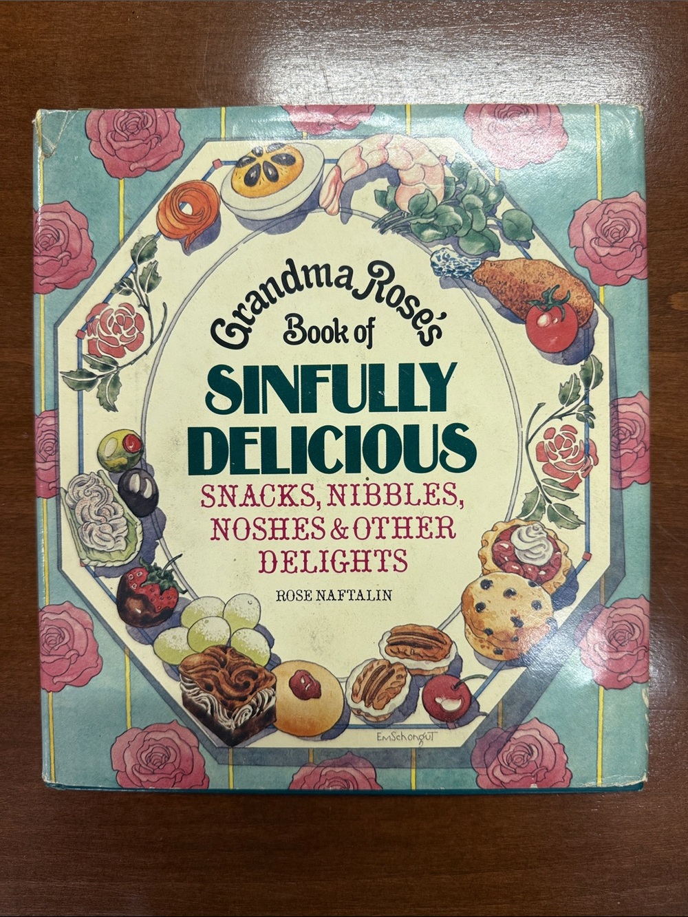 Grandma Rose's Book of Sinfully Delicious - Teal & Cream Cover
